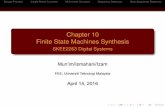 Chapter 10 Finite State Machines Synthesis - SKEE2263 ... · Finite State Machines Synthesis SKEE2263 Digital Systems ... How to Design a Sequence Detector ... Chapter 10 Finite State