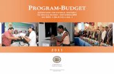 APPROVED BY THE GENERAL ASSEMBLY XL … Approved Program Budget...GS/OAS APPROVED PROGRAM-BUDGET 2011 Office of the Secretary General September 2010 PROGRAM-BUDGET APPROVED BY THE
