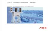 Outdoor Vacuum Circuit Breaker Type VBF - ABB Ltd Vacuum Circuit Breaker Type VBF Instruction for Installation, Service and Maintenance INDEX Sr. No. Title Page No. 3Product description