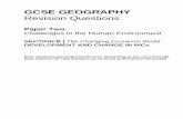Revision Questions - uccrevision.co.uk GEOGRAPHY Revision Questions Paper Two Challenges in the Human Environment SECTION B | The Changing Economic …