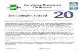 20th Celebration Success! - westerville.k12.oh.us PTA... · October 2009, Issue 2 CCMS PTA Newsletter 1 ... As part of our parent feedback survey two years ago, we e our programming