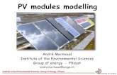 PV modules modelling - Sandia Energyenergy.sandia.gov/wp-content//gallery/uploads/Mermoud_PVSyst.pdf · Institute of the Environmental Sciences / Group of Energy / PVsyst PV modules