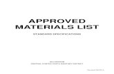 APPROVED MATERIALS LIST - Central San MATERIALS LIST ... PRECAST PRODUCTS ... Curing compounds shall be white pigmented and resin based. MANUFACTURER . COMPOUND .
