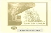 Timber Sale Schedule - oregon.gov notice. ODF Affirmative ... contact Pam Young, Contracts Specialist, ... The State Forester makes no guarantee as to the quantity, quality, ...