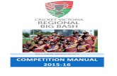 2014-15 WINNERS: BENTLEIGH UNITING CC ...cricketvictoria.com.au/files/pages/regional-big-bash/CV...- 3 - FORMAT Entering into its tenth season, the Cricket Victoria Regional Big Bash