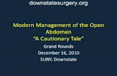 Delayed Closure of the Open Abdomen · Septic Dehiscence Compartment ... Temporary Closure Technique. downstatesurgery.org. Towel clips. ... Late fascial closure in lieu of ventral