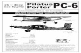 26 ~ 30cc Pilatus PC-6 - VINH QUANG RC MODELS€¦ · Pilatus PC-6 Porter RADIO CONTROL MODEL / RC FLUGMODELL ... 21- Installing the wing / Tragflacheneinbau 22- Installing the wing