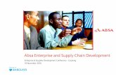 Absa Enterprise and Supply Chain Development€¦ ·  · 2016-11-14Absa Enterprise and Supply Chain Development ... billion to SMEs who would not have ... - Credit management and