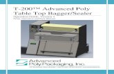 T-200™ Advanced Poly Table Top Bagger/Sealer not cover: expendable component part such as Teflon, thermocouple wire, heater cartridge, rollers, bushings, ...