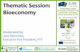 Thematic Session: Bioeconomy - VTT - Bioeconomy.pdf · Thematic Session: Bioeconomy ... veneer products UPM Paper ENA •Magazine papers, newsprint and ... types of UPM businesses