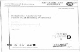 Reliability Analysis for FDDI Dual Homing Networks Analysis for FDDI Dual Homing Networks ... NSN 7540-01-280-5500 Standard Form 208 PRev. 2-001 ... Reliability Analysis for FDDI Dual