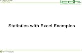 Statistics with Excel Examples - Computer Action Teamweb.cecs.pdx.edu/~cgshirl/Documents/Demonstrations...distribution on [0,1]. Statistics with Excel Examples, G. Shirley January