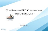 TOP RANKED EPC CONTRACTOR - REFERENCE LIST - … · 1 of 117 as of june 2015 top ranked epc contractor - reference list - plant division