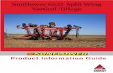 1-Sunflower 6631 Vertical Tillage Coverpage - TNT Eq Vertic… · FEATURES AND BENEFITS SUNFLOWER 6631 SPLIT WING VERTICAL TILLAGE [200]-1 General Vertical tillage is becoming one