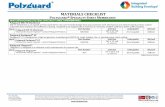 MATERIALS CHECKLIST POLYGUARD SPECIALTY …architectural.polyguardproducts.com/pdf/product_resource/tileguard... · No statement, recommendation or ... Product Data Sheet . ... A.