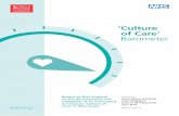 ‘Culture of Care’ Barometer - NHS England€¦ ·  · 2015-03-262 – ‘Culture of Care’ Barometer Report 2015 Acknowledgements We would like to thank all those who contributed