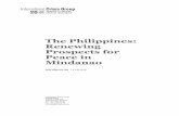 281 The Philippines - Renewing Prospects for Peace in … · A. Support Leadership Roles for Pro-autonomy ... will inherit with autonomy, in-cluding taxation and fiscal ... The Philippines: