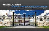 CAST IRON COLLECTION - Electric Gates · Our range of 19th century inspired cast iron gates and railings offer a variety of high quality designs at great value. Crafted in solid cast