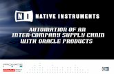 Automation of an inter-company supply chain with Oracle ...€¦ · Oracle 12: OM, AR with standard APIs and one supported customization PHP and Phyton as middleware for the APIs