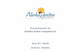 Presentation to Alaska State Legislature AK Gasline Port... · EconOne: shows LNG Project more or less attractive than Pipeline Project, depending on assumptions. Principal Drivers