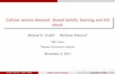 Cellular service demand: biased beliefs, learning and bill ... · Pricing data for all cellular phone carriers 2002-2005 (EconOne) Popular plan prices, Spring 2003: Plan M j Q j p