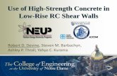 Use of High-Strength Concrete in Low-Rise RC Shear …doeneet/index_files/ACI Fall 2016 Notre Dame...Use of High-Strength Concrete in Low-Rise RC Shear Walls Robert D. Devine, Steven
