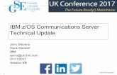IBM z/OS Communications Server Technical Updateconferences.gse.org.uk/attachments/presentations/ixHB1S...z/OS Application DB2, CICS, IMS Connect, Guardium, FTP, TN3270, JES/NJE, RACF