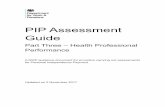 PIP Assessment Guide - assets.publishing.service.gov.uk · PIP Assessment Guide Part Two – The Assessment Criteria PIP Assessment Guide Part Three – Health Professional Performance