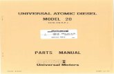 MODEL 20 - westerbeke.com manual/200140_m20_5416_parts... · MODEL 20 5416 (16 H.P.) 1 ... DESCRIPTION SERVICE PARTS I3MH PARTS MANUAL [ffirn[[Jn~; Universal Motors PRICE $10 ...