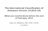 The International Classification of Diseases Version 10 ... of nervous system and sense organs 3. Diseases of circulatory system 4. Diseases of respiratory system 5. Diseases of digestive
