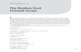 The Bastion Host Firewall Script - Home - Springer978-1-4302-0005-5/1.pdfThe Bastion Host Firewall Script T his appendix contains a script to set up firewall rules for a bastion host.