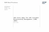 Business Process Procedures - SAP Service …sapidp/... · Web viewSAP Fiori Apps for SAP Customer Relationship Management (CRM) (MFH) SAP SE Dietmar-Hopp-Allee 16 69190 Walldorf