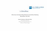 L-Citrulline - 503A Slide Presentation - FINAL copied and reproduced from- Häberle J, Boddaert N ... • Association of L‐citrulline with the other 6 cases cannot be assessed due