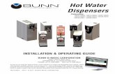 Hot Water Dispensers Operating Manual - The Home … & operating guide bunn-o-matic corporation post office box 3227 springfield, illinois 62708-3227 phone: (217) 529-6601 fax: (217)