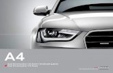 A4 A4 Avant 65 - Financiamento SEM entrada Audi exclusive 88 Inserções decorativas 68 Audi exclusive line 90 Luzes e espelhos 70 S line 91 Equipamento exterior 74 Guia de estilos