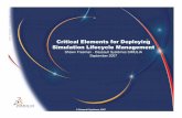  Critical Elements for Deploying Simulation Lifecycle ... Troy MI... · Critical Elements for Deploying Simulation Lifecycle Management ... Dassault Systèmes SIMULIA
