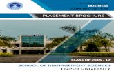 PLACEMENT BROCHURE - Tezpur … Brochure 20… ·  · 2016-10-28placement brochure . 01 | message from the vice chancellor ... training & placement overview 24 facilities for recruiters