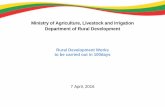 Ministry of Agriculture, Livestock and Irrigation … of Agriculture, Livestock and Irrigation Department of Rural Development Rural Development Works to be carried out in 100days