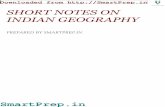 SmartPrep.in SHORT NOTES ON INDIAN …smartprep.in/wp-content/uploads/2016/12/Indian-Geography...SHORT NOTES ON INDIAN GEOGRAPHY PREPARED BY SMARTPREP.IN 1. THE ARCHAEAN FORMATIONS