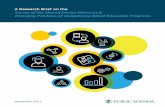 “Survey of the Shared Design Elements ... - Public Agenda€¦ · A Research Brief on the Survey of the Shared Design Elements & Emerging Practices of Competency-Based Education
