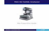 RSA-G2 Solids Analyzer - TA Instruments€¦ · RSA-G2 Solids Analyzer . Revision A Issued February 2017 . ... • Air source into dryer should be oil- less compressed air • The