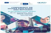 CONFERENCE ON HIGHER EDUCATION AND REFUGEES …€¦ · • Session 2: Yasser ELSHAYEB, Coordinator of the National Erasmus+ Office, Egypt • Session 3: Bronwyn PARRY, PADILEIA partnership,