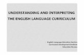 UNDERSTANDING AND INTERPRETING THE ENGLISH … · students. Major Updates of the ELE KLACG ... Academic content Awareness + Academic language ... cause and effect Producing a leaflet