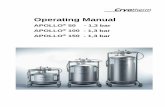 Operating manual APOLLO 50 100 150 1,3 bar 78211688 … Symbols in the Manual 1 ... • Coaxial arrangement of the pressure vessel in the outer vessel with neck suspension and vacuum