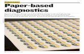 Analysis on paper Paper-based diagnostics on Paper - Paper-based diagnostics... · Analysis on paper Paper-based diagnostics ... using gold nanoparticles. Not all the ... Most modern