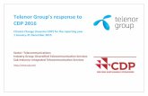 Telenor Group’s response to Group’s response to ... scorecard with defined key performance indicators ... process assesses current and potential future climate change opportunities