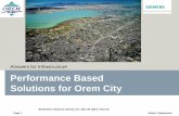 Answers for Infrastructure Performance Based … · Performance Based Solutions for Orem City ... Landfill Gas Streets Buildings Water and ... FS2 Fire Station 2