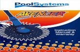 Instruction Manual & Warranty - Best Pool Supplies · Avenger ® stops and starts ... consult owner's manual for complete instructions on the installation and operation of your Avenger
