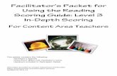 Facilitator’s Packet for Using the Reading Scoring Guide ... · Using the Reading Scoring Guide: Level 3 In-Depth Scoring For Content Area Teachers ... States Government & Politics,