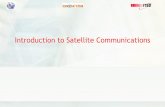 Introduction to Satellite Communications - itso.int · Intelsat’s first satellite, which was called ‘Early Bird’, ... • Typically A Major Earth station is sized from 3.7M